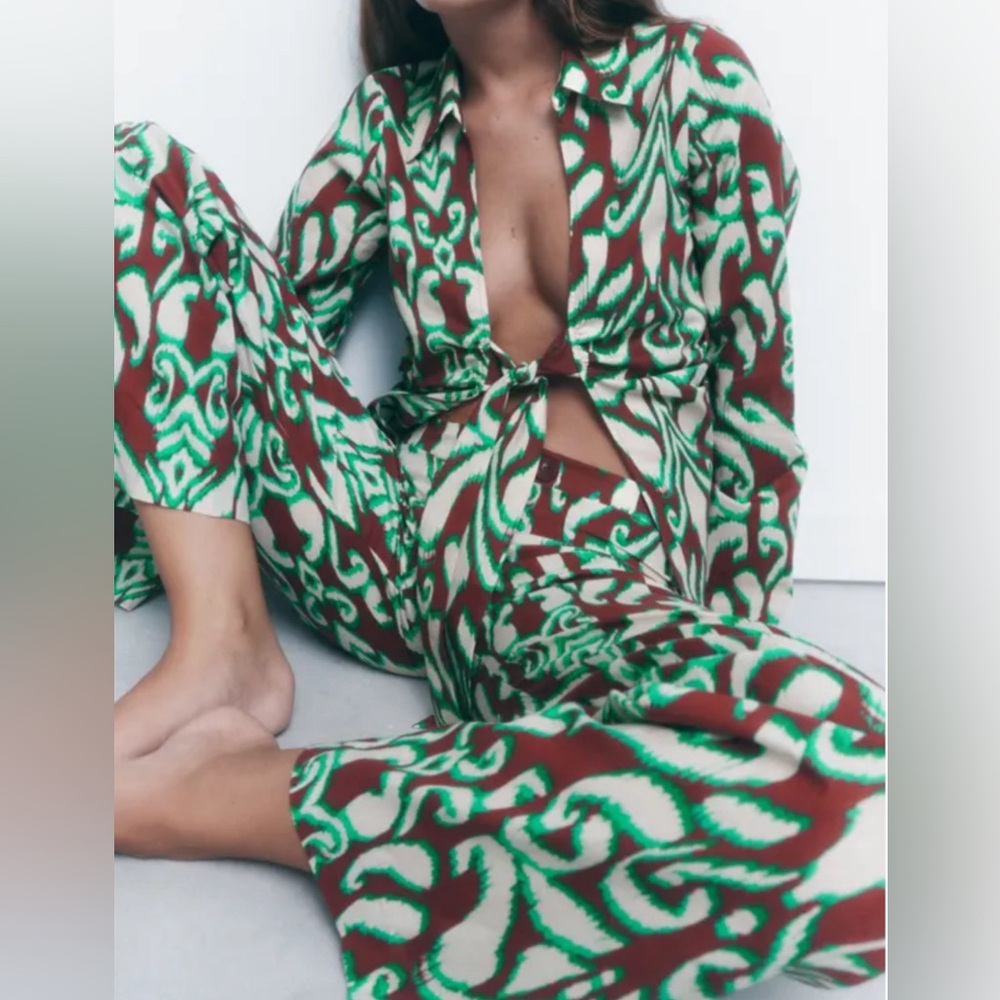 ZARA PRINTED CO-ORD SET